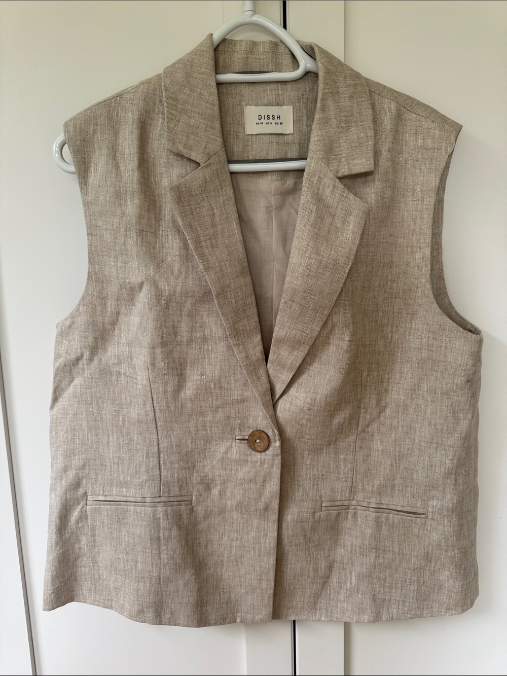 Dissh linen vest